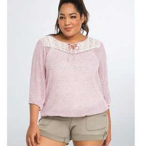 Foral lace torrid top